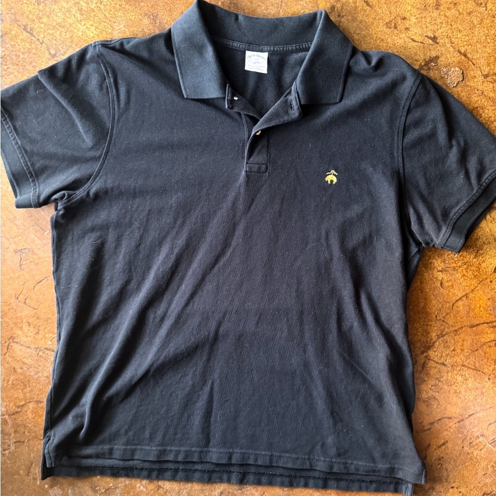 Brooks Brothers 1818 Performance Polo Black Slim Fit XXL Golden Fleece Cotton